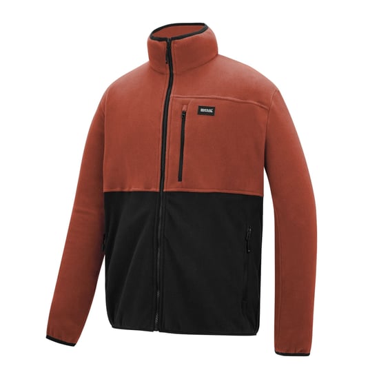 Regatta Heren Frankie Colour Block Full Zip Fleecejack (Baksteen rood/zwart) - Image 3