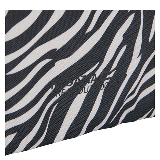 Regatta Boulder Zebraprint boodschappentas (Zwart/Wit) - Image 2