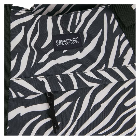 Regatta Boulder Zebraprint boodschappentas (Zwart/Wit) - Image 3