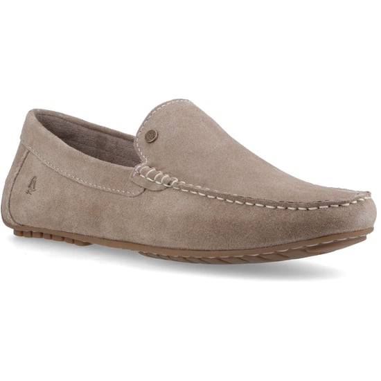 Hush Puppies Ralph Suède Leren Herensloffen in Taupe - Image 1
