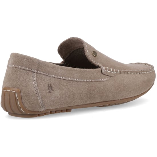 Hush Puppies Ralph Suède Leren Herensloffen in Taupe - Image 2