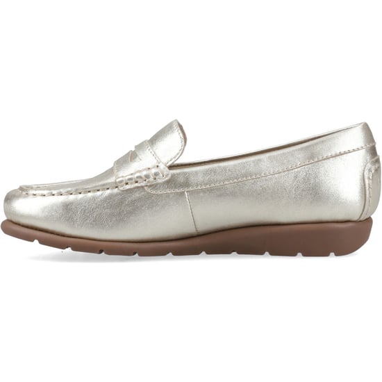 Hush Puppies Shelby Leren Dames Gouden Loafers - Image 4