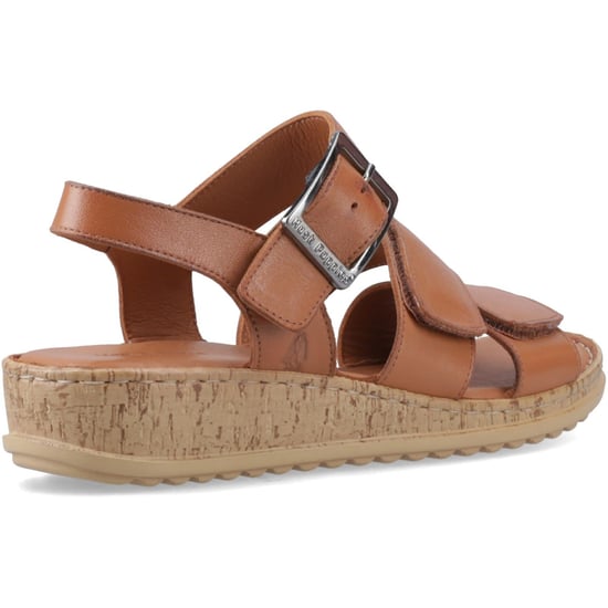 Hush Puppies Eliana Sandalen Leer Dames Tan Sandalen - Image 2