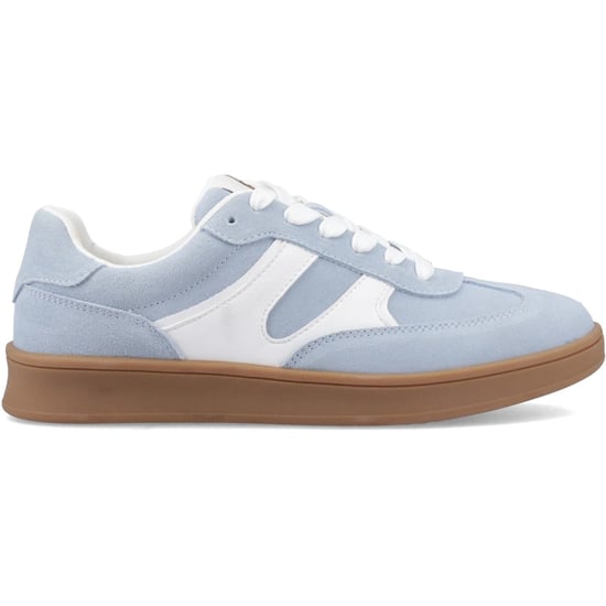 Hush Puppies Maura Suède Dames Blauwe Sneakers - Image 5