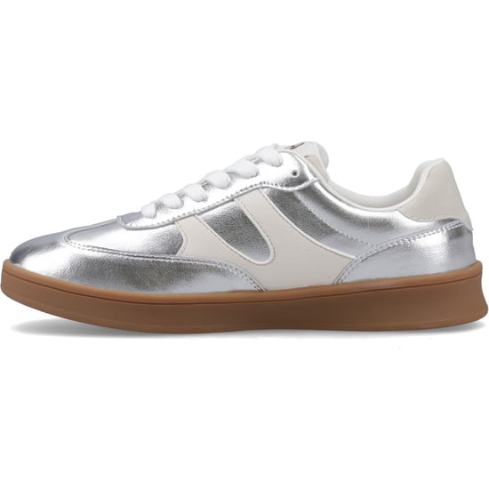 Hush Puppies Maura Suède Dames Silver Trainers - Image 4
