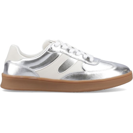 Hush Puppies Maura Suède Dames Silver Trainers - Image 5