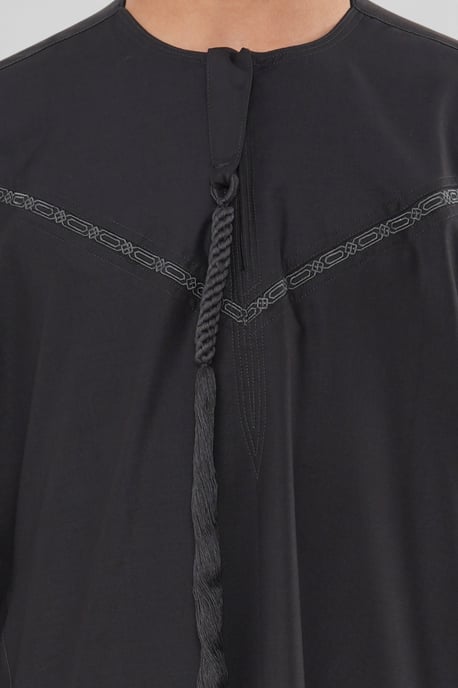 Kinderen jongens grijs Ramadan Eid Marokkaanse Jubba gewaad moslim Djellaba Thobe LFS-K-TT008 - Image 5