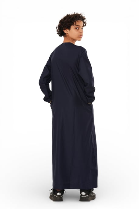 Kinderen Jongens Marine Ramadan Marokkaanse Jubba Robe Djellaba Kaftan Eid Thobe LFS -K-TT-006 - Image 5