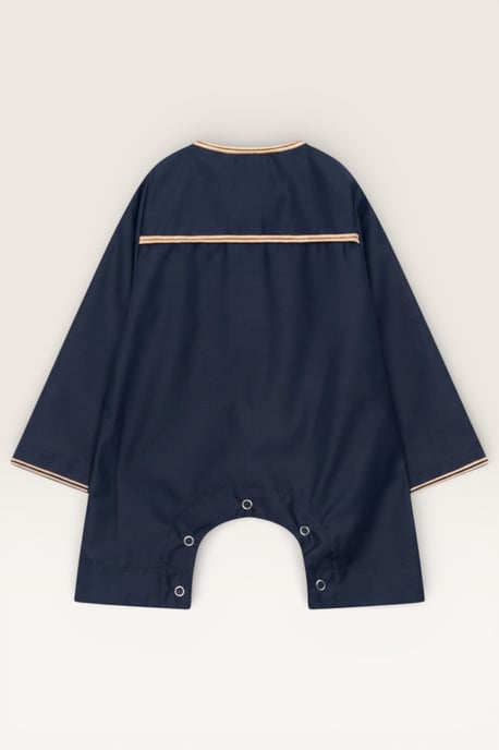 Kinderen Jongens Marineblauw Baby Ramadan Marokkaanse Thobe Gewaad Emirati Eid Jubba LFS-B-TT003 - Image 3