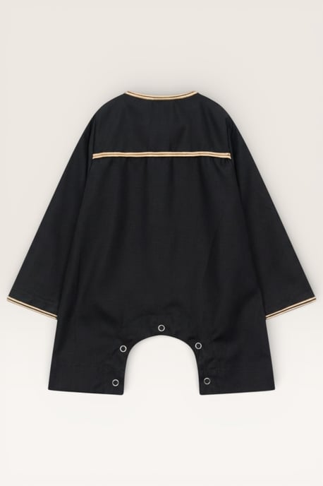 Kinderen Jongens Zwarte Baby Ramadan Marokkaanse Thobe Gewaad Emirati Eid Jubba LFS-B-TT003 - Image 3