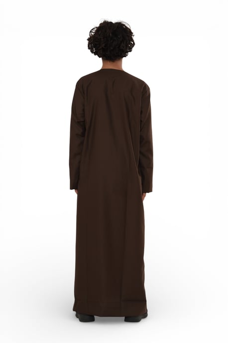 Kinderen jongens bruin Eid Marokkaanse Thobe gewaad Djellaba Ramadan Eid Jubba-LFS K-HM10 - Image 5