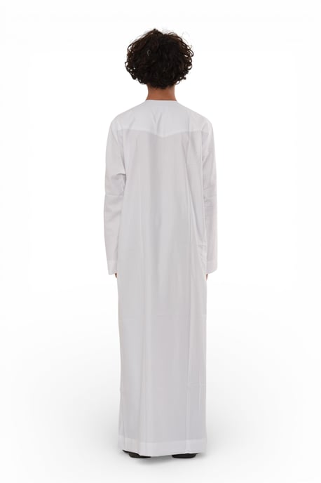 Kinderen jongens witte Eid Marokkaanse Thobe gewaad Djellaba Ramadan Eid Jubba-LFS K-HM10 - Image 5