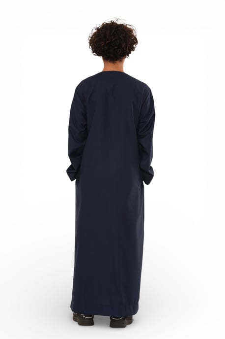 Kinderen jongens Marine Eid Marokkaanse Jubba Robe Djellaba Ramadan Eid Thobe LFS- K-HM11 - Image 5