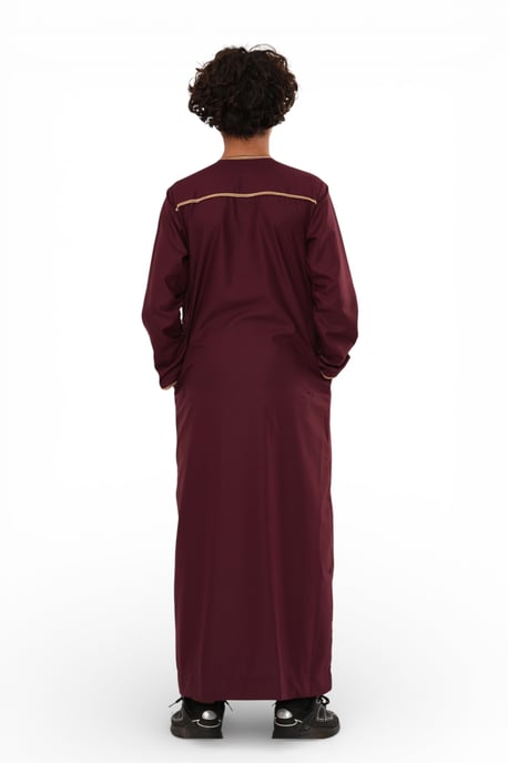 Kinderen jongens rode Ramadan Marokkaanse Thobe gewaad Kaftan Eid Jubba LFS-K-TT-003 - Image 5