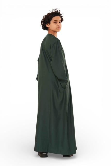 Kinderen jongens groene Eid Marokkaanse Thobe gewaad Djellaba Ramadan Eid Jubba-LFS K-HM10 - Image 4