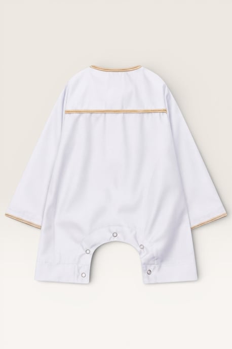 Witte baby Ramadan Marokkaanse Thobe Gewaad Emirati Eid Jubba LFS-B-TT003 - Image 3