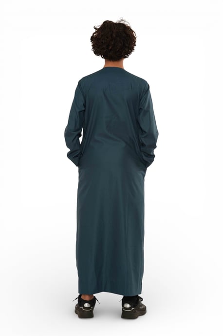 Kinderen jongens blauw Ramadan Eid Marokkaanse Jubba gewaad moslim Djellaba Thobe LFS-K-TT008 - Image 5