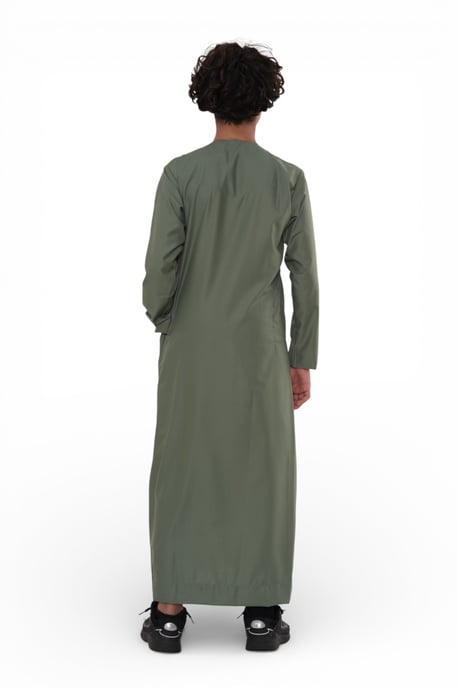 Kinderen jongens groene Ramadan Eid Marokkaanse Jubba gewaad moslim Djellaba Thobe LFS-K-TT008 - Image 5