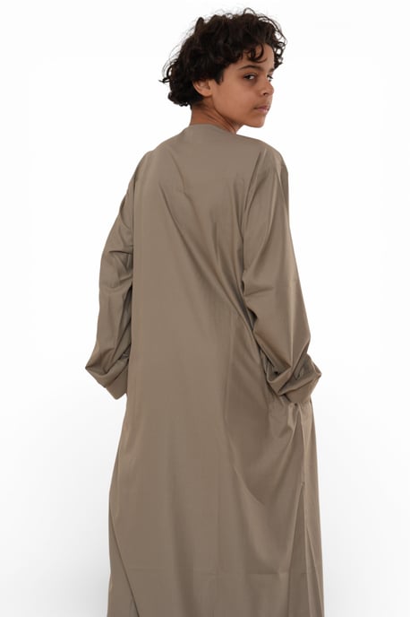 Kinderen jongens Beige Eid Marokkaanse Jubba Robe Djellaba Ramadan Eid Thobe LFS- K-HM11 - Image 5