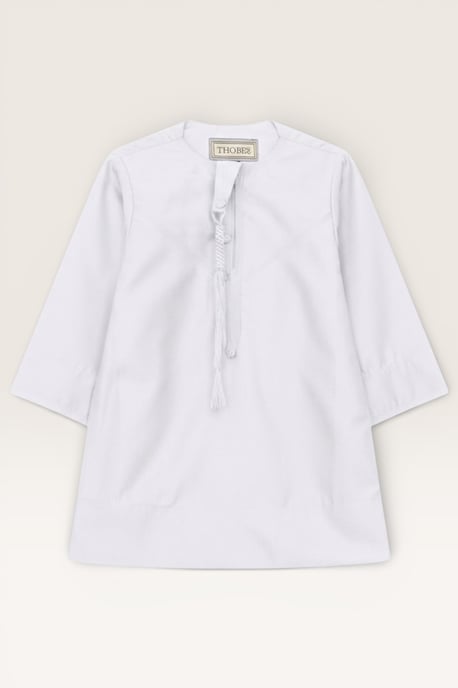 Witte Ramadan-thobe voor jongens, Emirati Eid Jubba LFS-B-TT001 - Image 2
