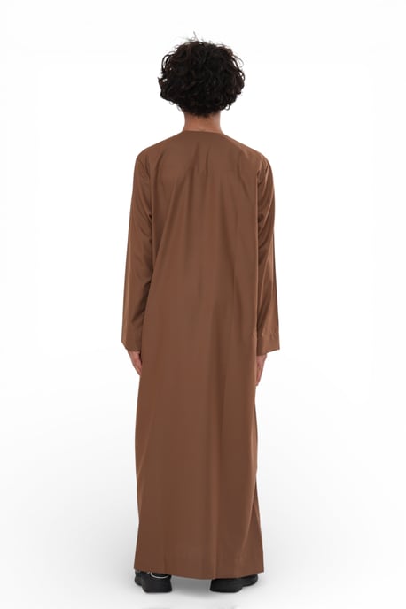 Kinderen jongens bruin Eid Marokkaanse Thobe gewaad Djellaba Ramadan Eid Jubba-LFS K-HM10 - Image 4