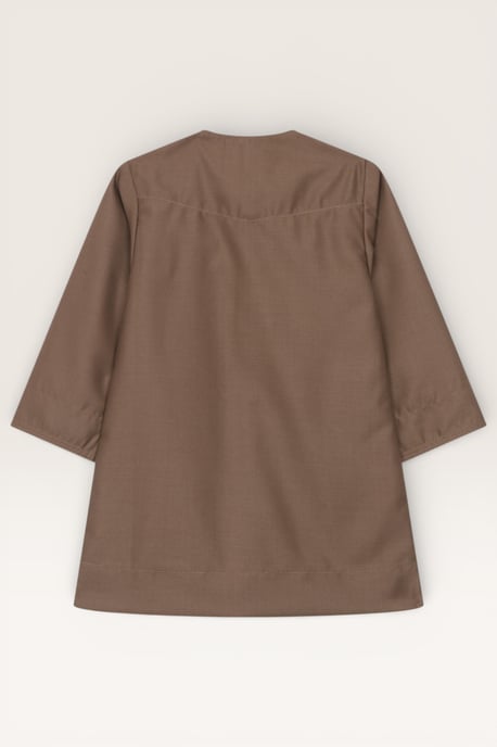 Bruine Ramadan-thobe voor jongens, Emirati Eid Jubba LFS-B-TT001 - Image 3