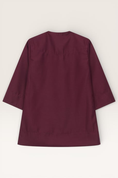 Rode Ramadan-thobe voor jongens, Marokkaanse Emirati Eid Jubba LFS-B-TT001 - Image 3