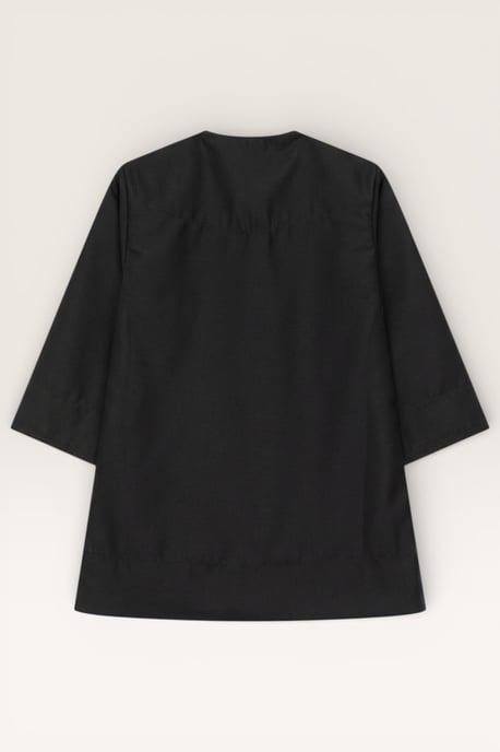 Zwarte Ramadan-thobe voor jongens, Emirati Eid Jubba LFS-B-TT001 - Image 3