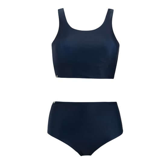 Regatta Dames Orla Kiely Mini Vierkante Bloem Reversible Bikini Set (Blauw) - Image 1