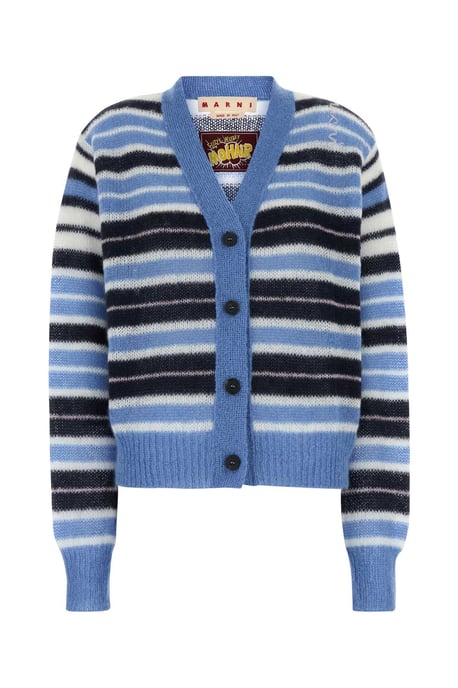 Multikleur Mohair Blend Cardigan - Image 1