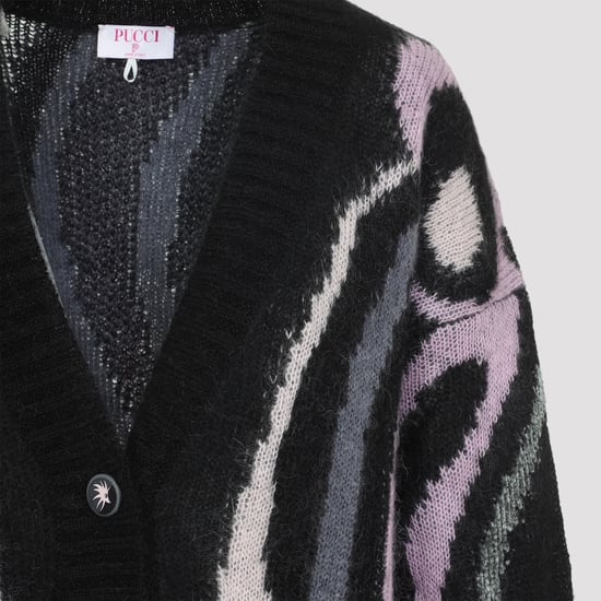 Geborduurde Mohair Blend Oversized Cardi - Image 5