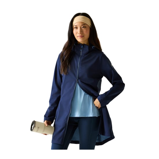 Regatta Dames Carisbrooke Softshell Waterdichte Jas (Marineblauw) - Image 4