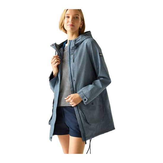 Regatta Dames/Dames Norana Waterdichte Jas (Chambray/Donkere Denim) - Image 4