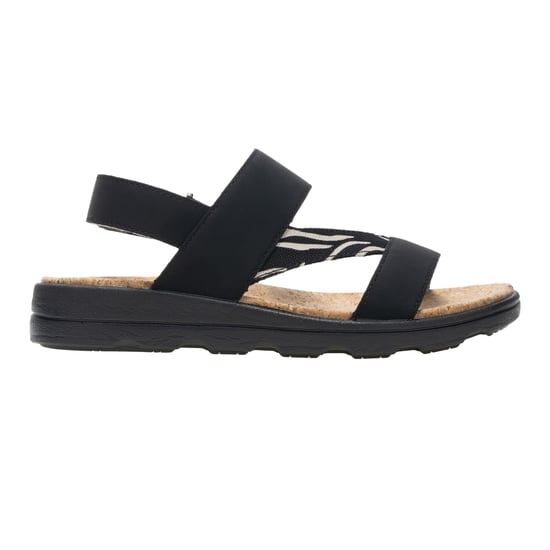 Regatta Dames/Dames Rylie Zebraprint Sandalen (Zwart) - Image 4