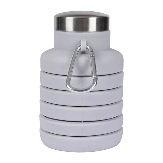 Trespass Vavo opvouwbare silicone waterfles (Platina) - Image 2
