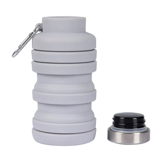 Trespass Vavo opvouwbare silicone waterfles (Platina) - Image 5