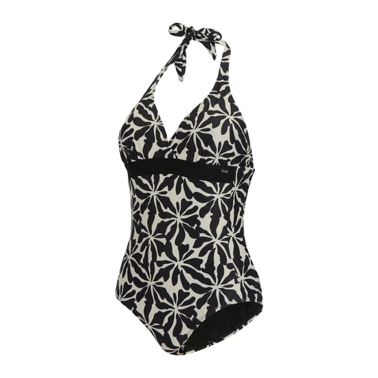 Regatta Dames/Dames Flavia II Abstract Gebloemd Eendelig Zwempak (Beige) - Image 3