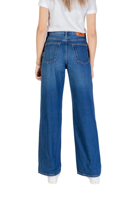 Brede Lederen Denim Broek - Image 3