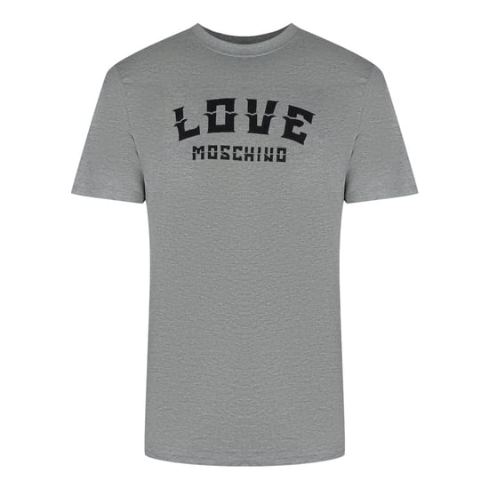 Love Moschino T-shirt Met Opvallend Logo In Grijs - Image 1