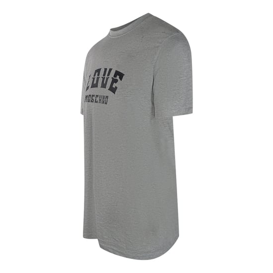 Love Moschino T-shirt Met Opvallend Logo In Grijs - Image 3