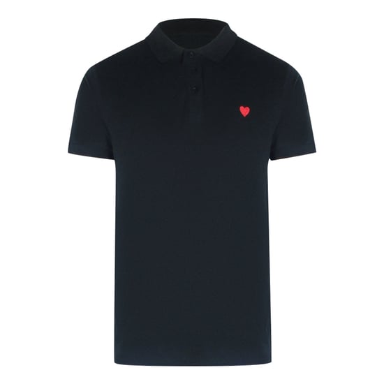 Love Moschino Polo Shirt Met Klein Hartje, Zwart - Image 1