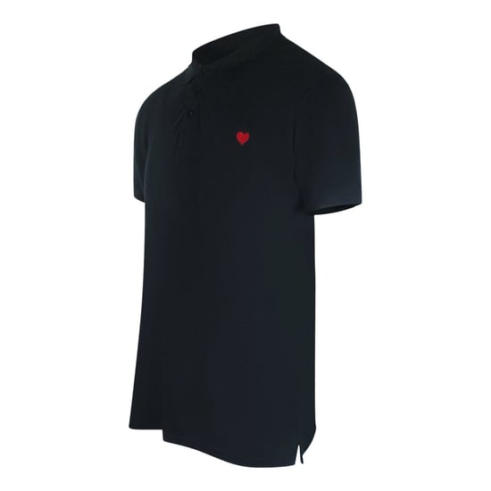 Love Moschino Polo Shirt Met Klein Hartje, Zwart - Image 2