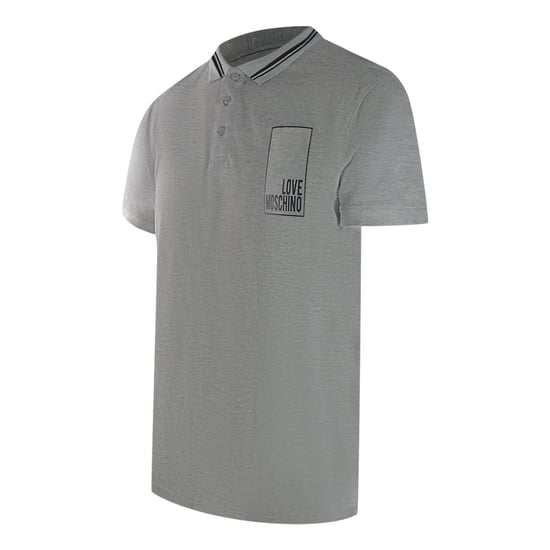 Love Moschino Box Logo Grijze Poloshirt - Image 2