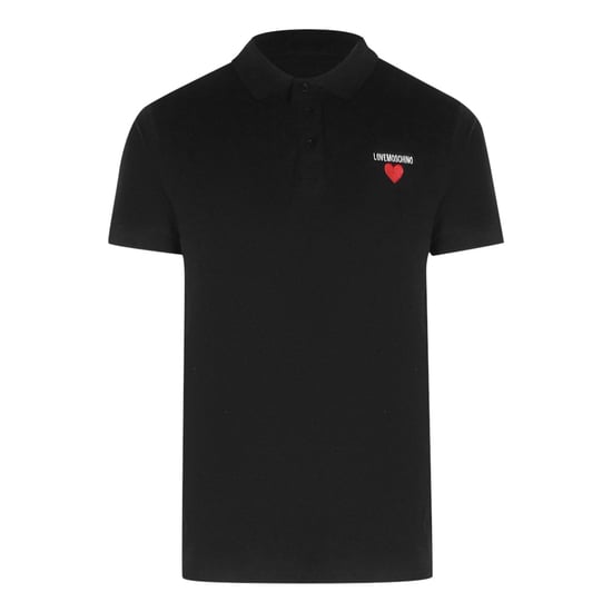 Love Moschino Poloshirt Met Hartlogo, Zwart - Image 1