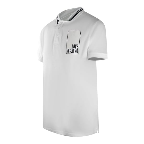 Love Moschino Box Logo Witte Poloshirt - Image 4