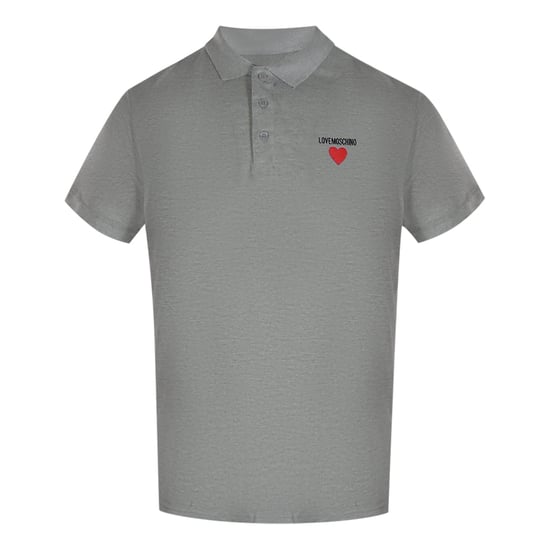 Love Moschino Poloshirt Met Hartlogo In Grijs - Image 1