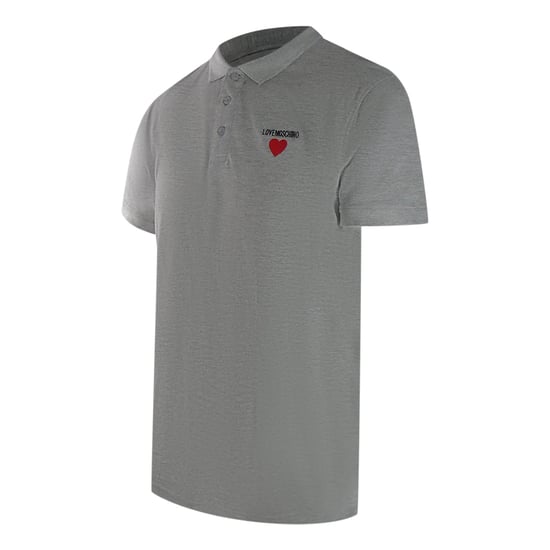 Love Moschino Poloshirt Met Hartlogo In Grijs - Image 2