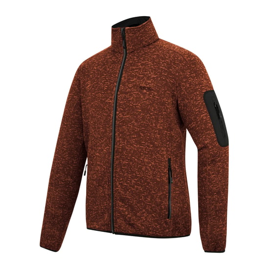 Regatta Heren Newhill Marl Full Zip Fleecejack (Baksteen) - Image 3