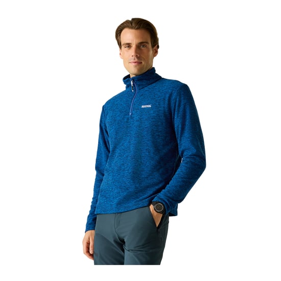 Regatta Heren Thompson Marl Half Zip Fleecejack (Olympisch Blauw) - Image 4