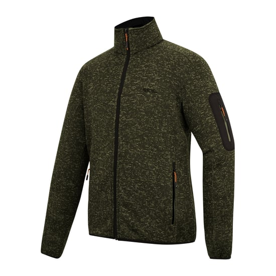 Regatta Heren Newhill Marl Full Zip Fleecejack (Donkere Khaki) - Image 3
